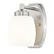Z-Lite Kendrick 1 Light Wall Sconce, 4.75in. W x 8in. H, Brushed Nickel 745-1S-BN - alternate 1